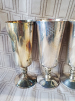 Set of 6 Plator Silverplate Goblets (2 SETS AVAILABLE PRICED INDIVIDUALLY AT $20 EACH)