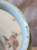 Hand Painted Milk Glass Vase