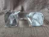 Kosta Boda Style Clear Glass Elephant Paperweight