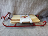 Pier 1 Wooden Sleigh Serving Board UNUSED
