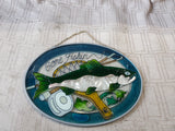 Gone Fishin' Stained Glass Suncatcher
