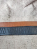 Pair of Ralph Lauren and Land's End Leather Belts—Women's Size XL & Size 36