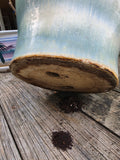 Glazed Pottery Planter w/Dirt (A)