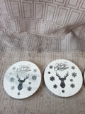 Set of 4 "Merry Christmas" Coasters