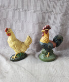 Pair of Hen and Rooster Figurines (A)