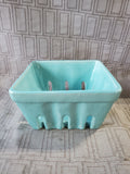 Ceramic Light Blue Berry Basket