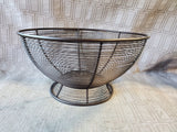 Brown Wire Metal Fruit Bowl