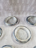 Set of 8 Silverplated Rim Coasters