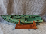 Camouflage Model Boat with Display