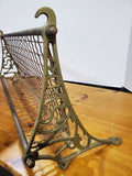 Vintage Railway Brass Luggage Hat Wall Rack