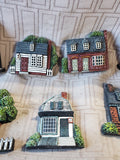 Lot of Brandywine Woodcrafts Buildings and Tree Figurines