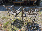 Two Classic Cast Aluminum Outdoor Chairs