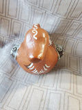 Mexican Folk Art Red Clay Bird Jug