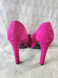 Pair of Mossimo Paisley Pink Platform Heels—Women's Size 8.5