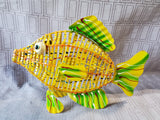 Multi-Colored Metal Fish Figurine