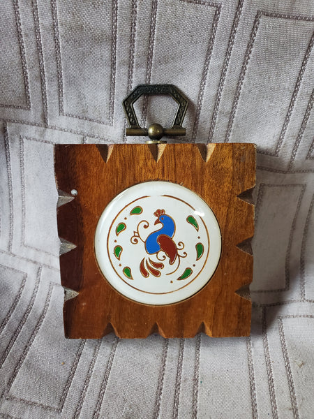 Wooden Rooster Wall Hanging