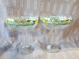 Pair of Clear Glass Margaritaville Margarita Glasses