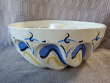 Hand Painted Ceramic Fluted Bundt Pan