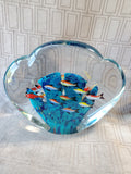 Murano Style Heavy Art Glass Aquarium Sculpture
