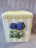 Yellow and White Floral Tissue Box Cover