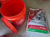 40 lb Unopened Bag of Ice Melt w/5 Gal Bucket and Lid (four available, priced separately)