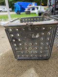 Two Galvanized Storage Baskets