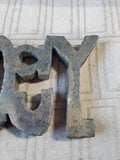 (A) Rustic Metal "Body/Soul" Sign