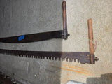 Two Vintage 2-Man Crosscut Logging Saws