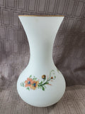 Satin Glass Floral Vase