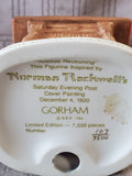 Gorham Norman Rockwell Inspirations in Porcelain "Yuletide Reckoning" Figurine