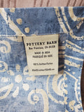Lot of 13 Pier 1 Blue Paisley Napkins