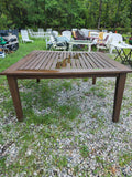Large Square Wooden Outdoor Table