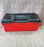 Red and Black Plastic Tool Box