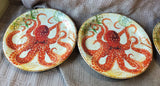 Set of 4 Pier 1 Octopus Melamine Salad Plates