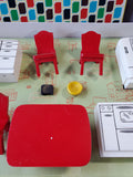 Vintage Strombecker True Scale Play Furniture Kitchen Set Model No. 75-200 (D)