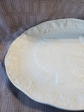 White Ceramic Turkey Platter