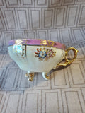 Pink Lusterware Teacup and Saucer Set