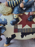 Williraye Studios "Let's Join the Parade!" Americana Cow Figurine AS IS—READ DESCRIPTION CAREFULLY**