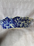 Bennington Pottery Blue Spongeware Pie Dish (BBB)