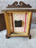 Vintage Wooden Mantle Clock DOES NOT APPEAR TO BE WORKING