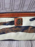 Dooney & Bourke Zebra Print Leather Wristlet