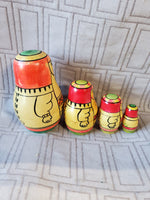 4 Piece Wooden Russian Nesting Dolls