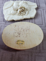 Hen-Feathers Hand-Cast Resin Trinket Box