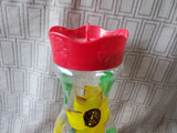 Hand Painted Glass Sunflower Hummingbird Feeder