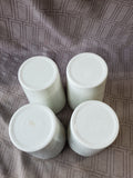 (B) Set of 4 Rae Dunn Melamine by Magenta "Sun" and "Beach" Tumblers