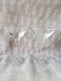 Set of 4 Clear Martini Glasses