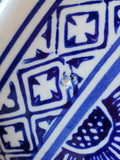Blue and White Floral Ceramic Planter