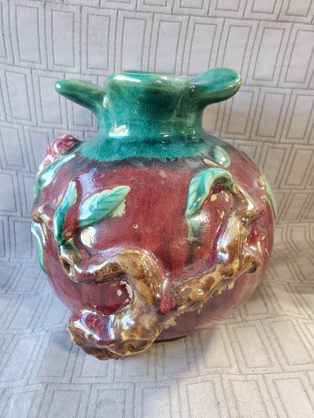 Majolica Fruit Vase
