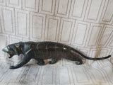 Hand Carved Horn Panter Figurine