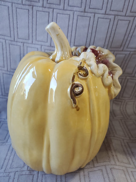 Ceramic Pumpkin Figurine